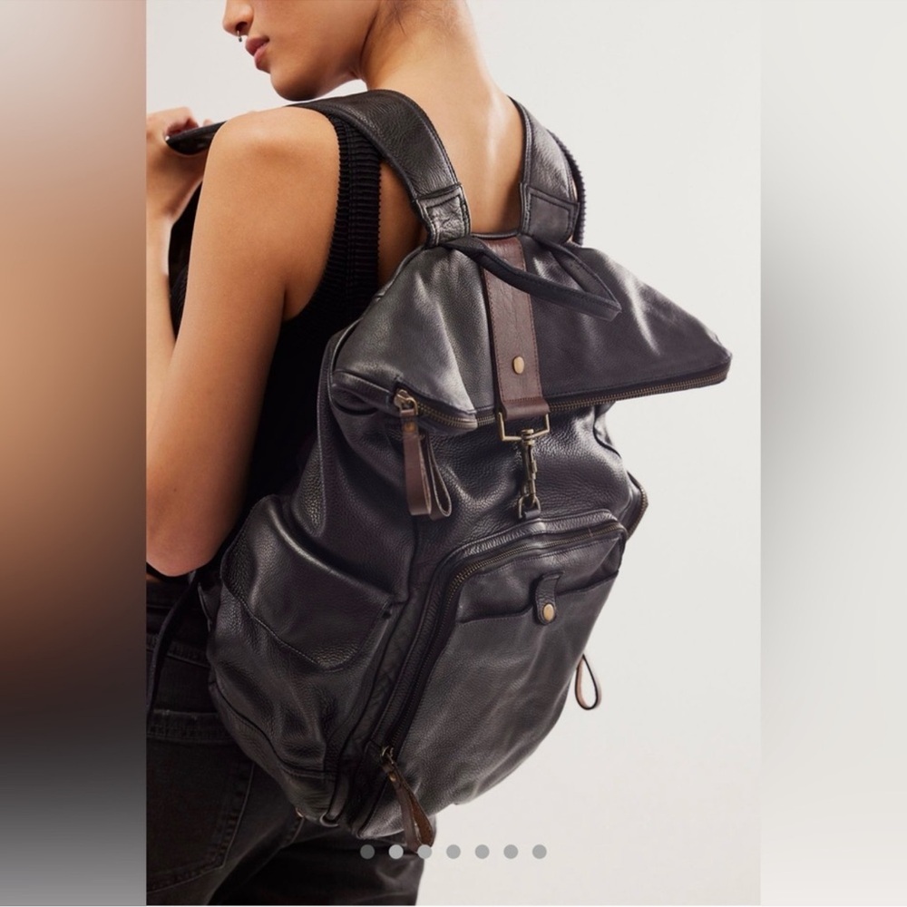 Leather Backpack - Black Men’s Everyday Backpack